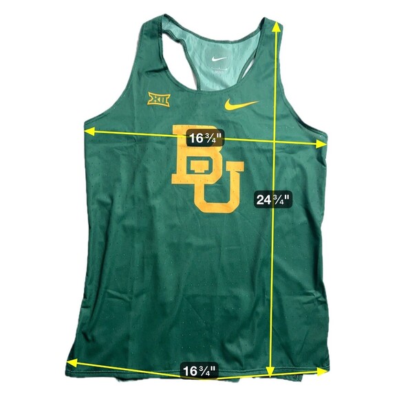 Nike Pro Elite Baylor University Running Singlet Tank Women's MEDIUM DC8104-343 - Picture 2 of 9
